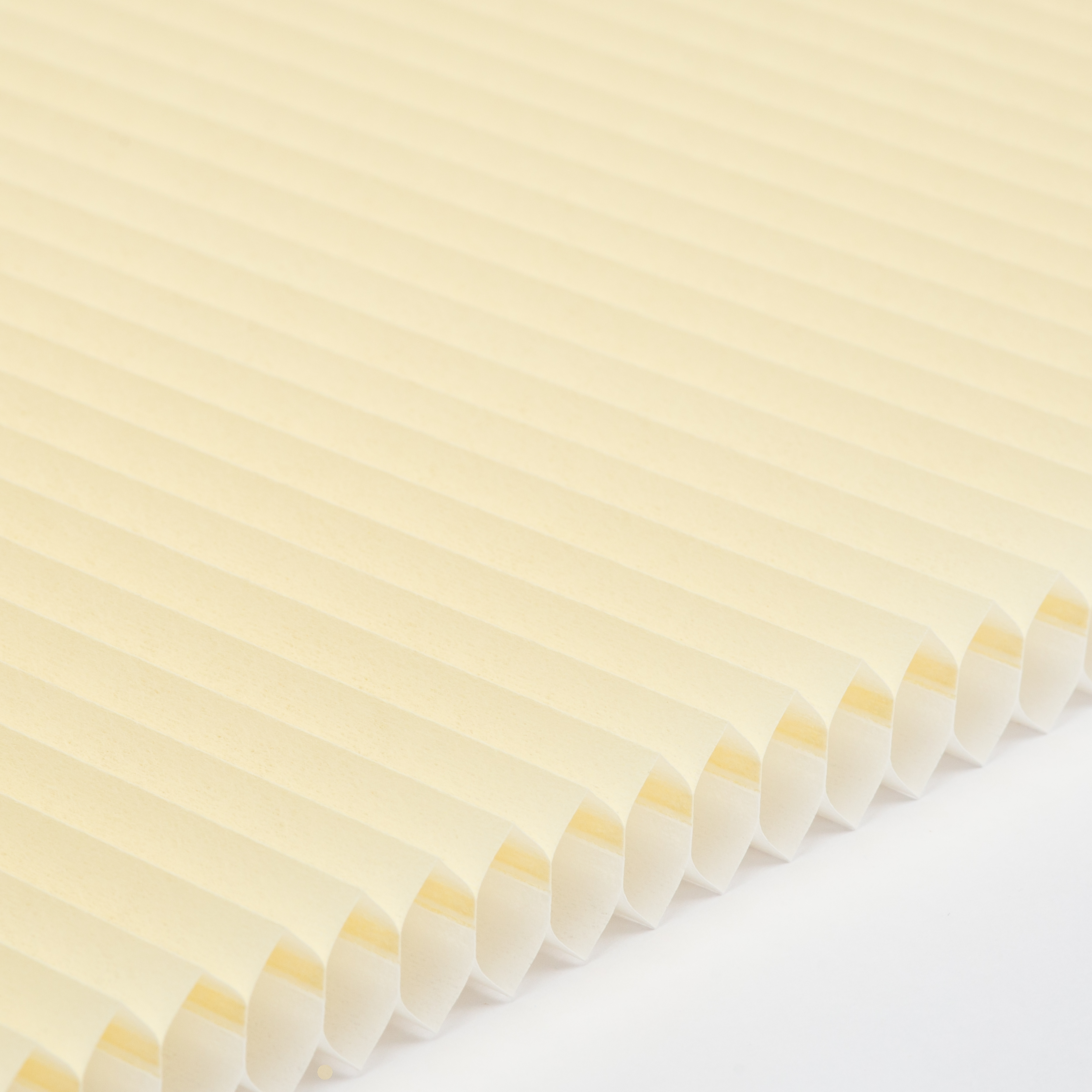 Plissee Honeycomb halbtransparent Standard Collection Vanille-Creme 0-2850 DU