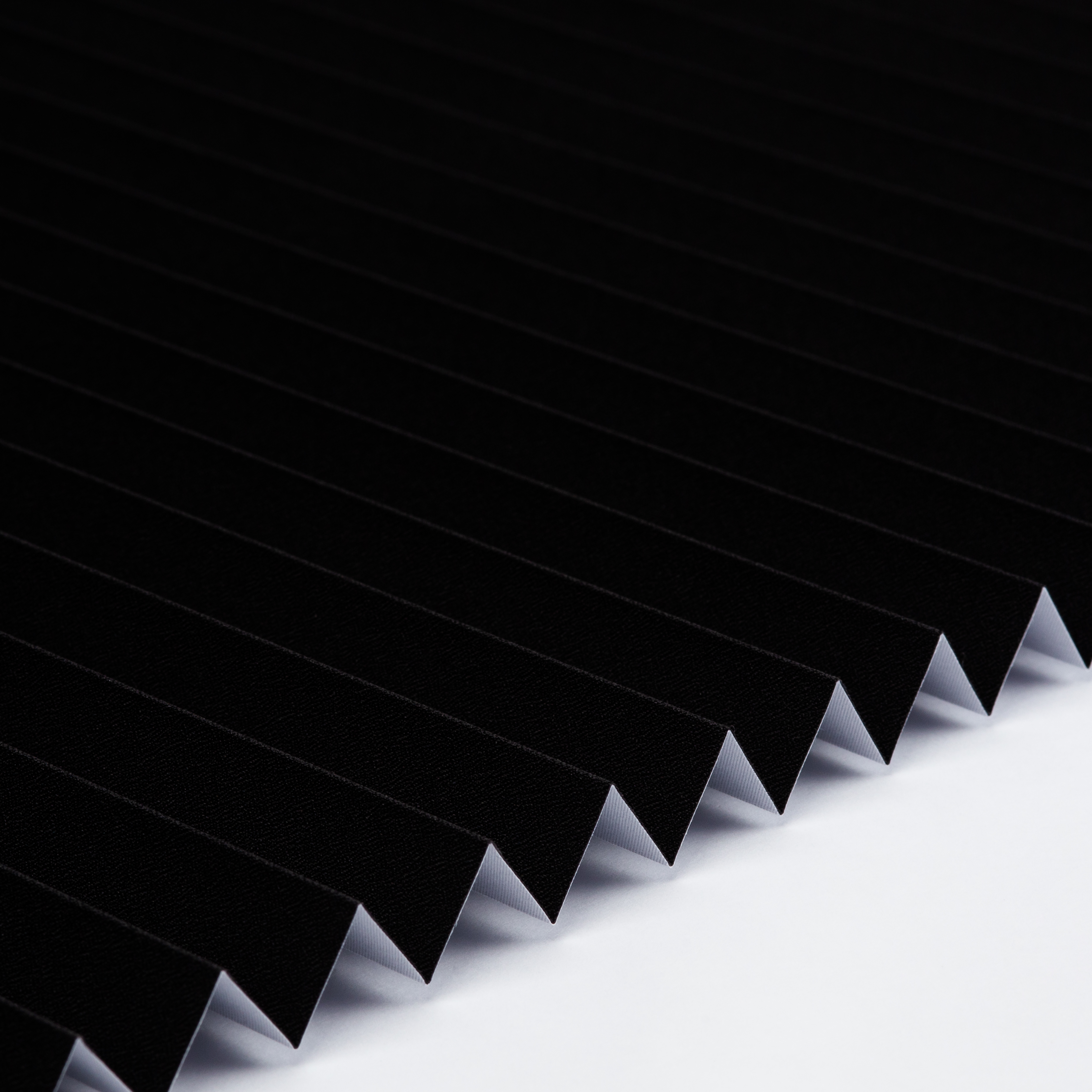Plissee Standard Collection Blackout Schwarz – Verdunkelnd & blickdicht 0-1078 PL