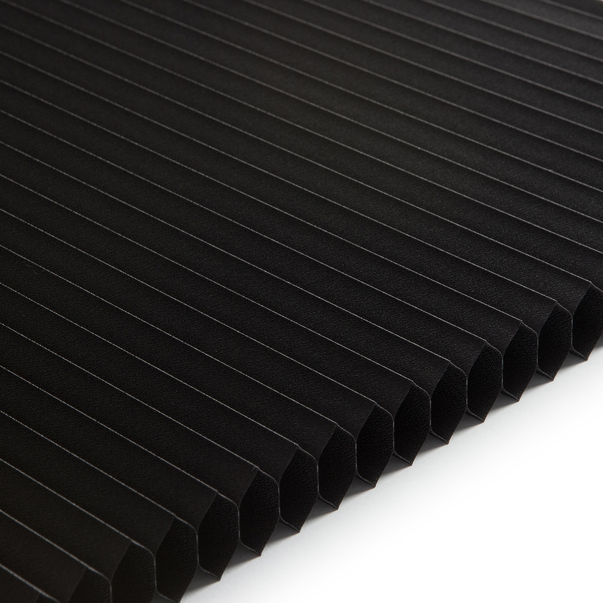 Plissee Honeycomb Luxury Collection vierteltransparent schwarz 3-3656 DU