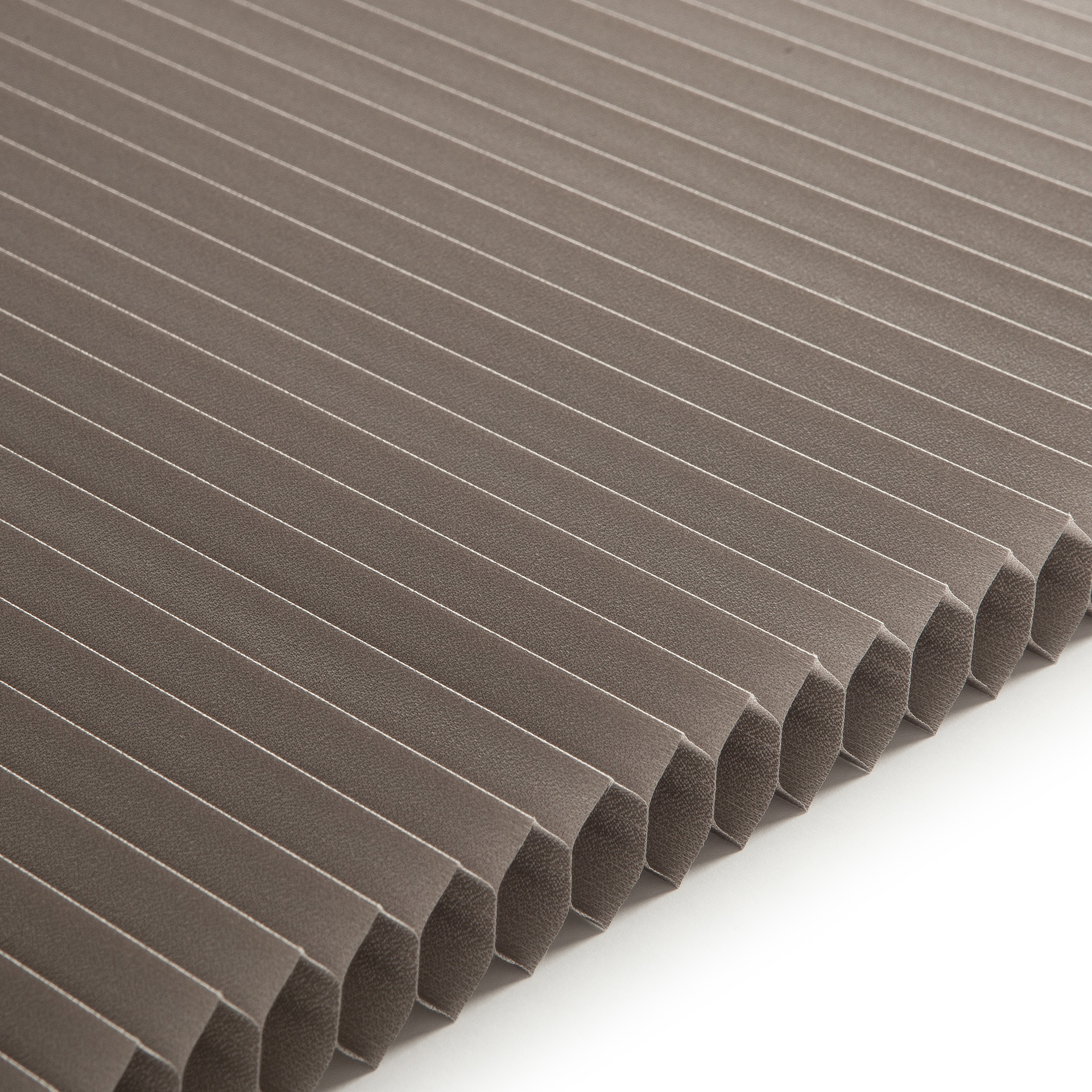 Plissee Honeycomb Luxury Collection vierteltransparent beige / braun 3-3652 DU