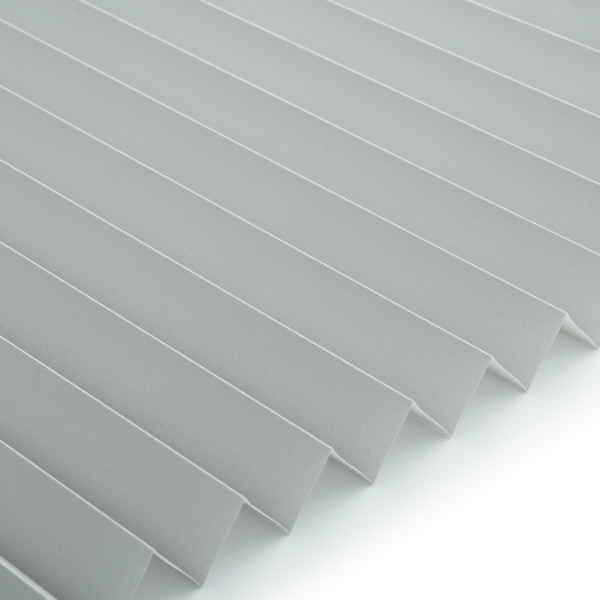 Plissee Basic Selection vierteltransparent mit Reflektionsbeschichtung Glimmerhellgrau S-0170