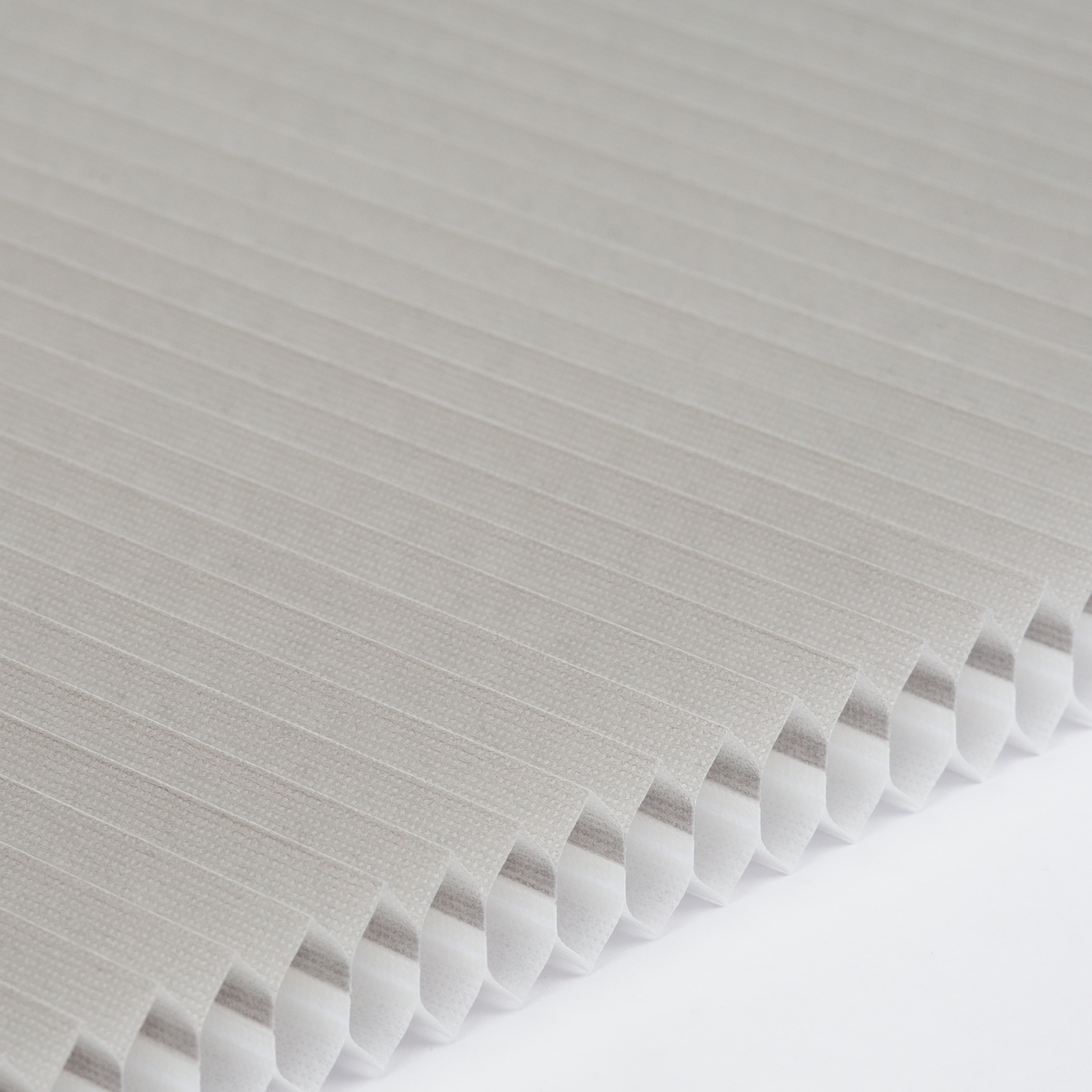 Plissee Honeycomb halbtransparent Standard Collection Hellgrau 0-2919 DU