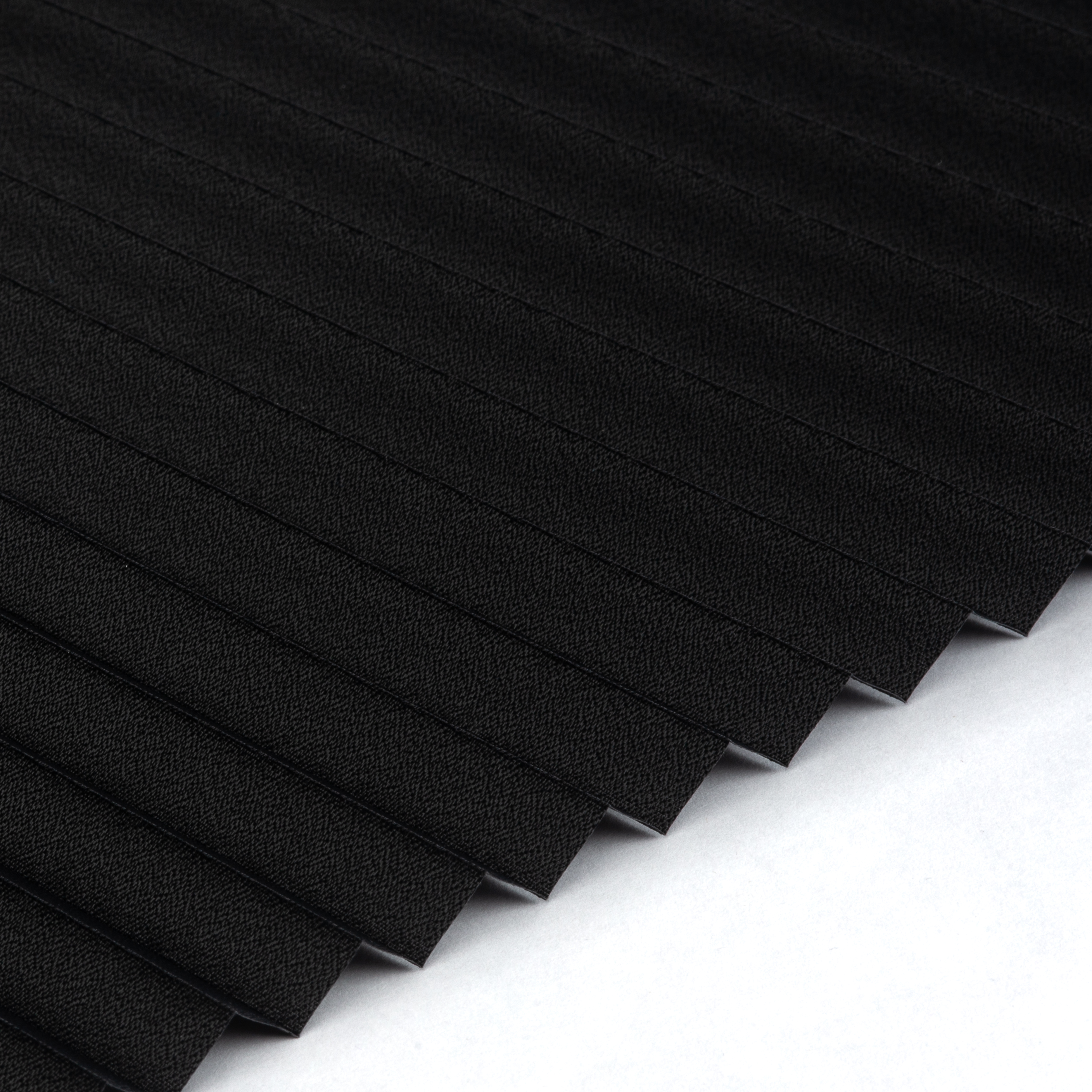Plissee 16mm für Schiebetüren Basic Selection halbtransparent schwarz