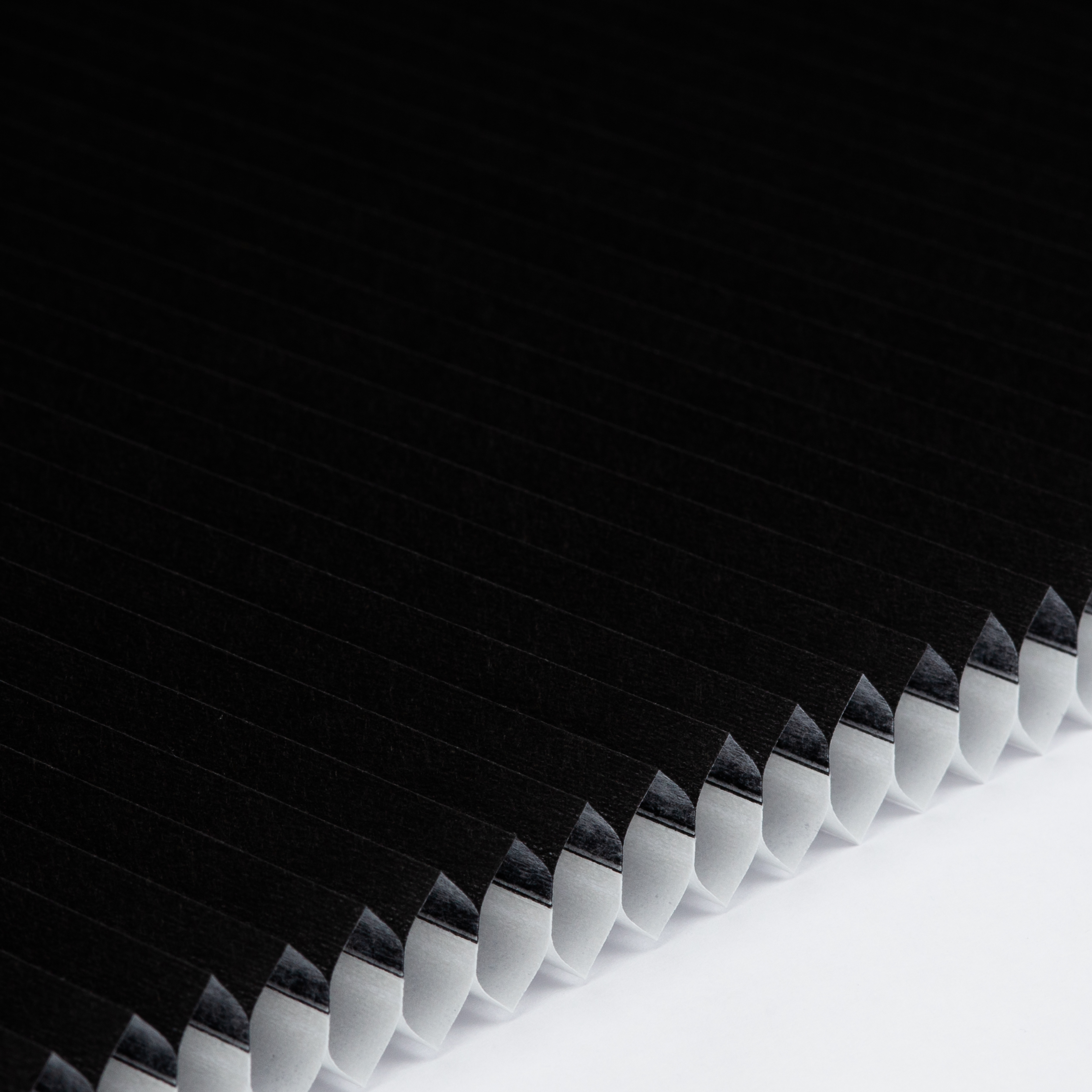 Plissee Honeycomb halbtransparent Standard Collection Schwarz 0-2846 DU