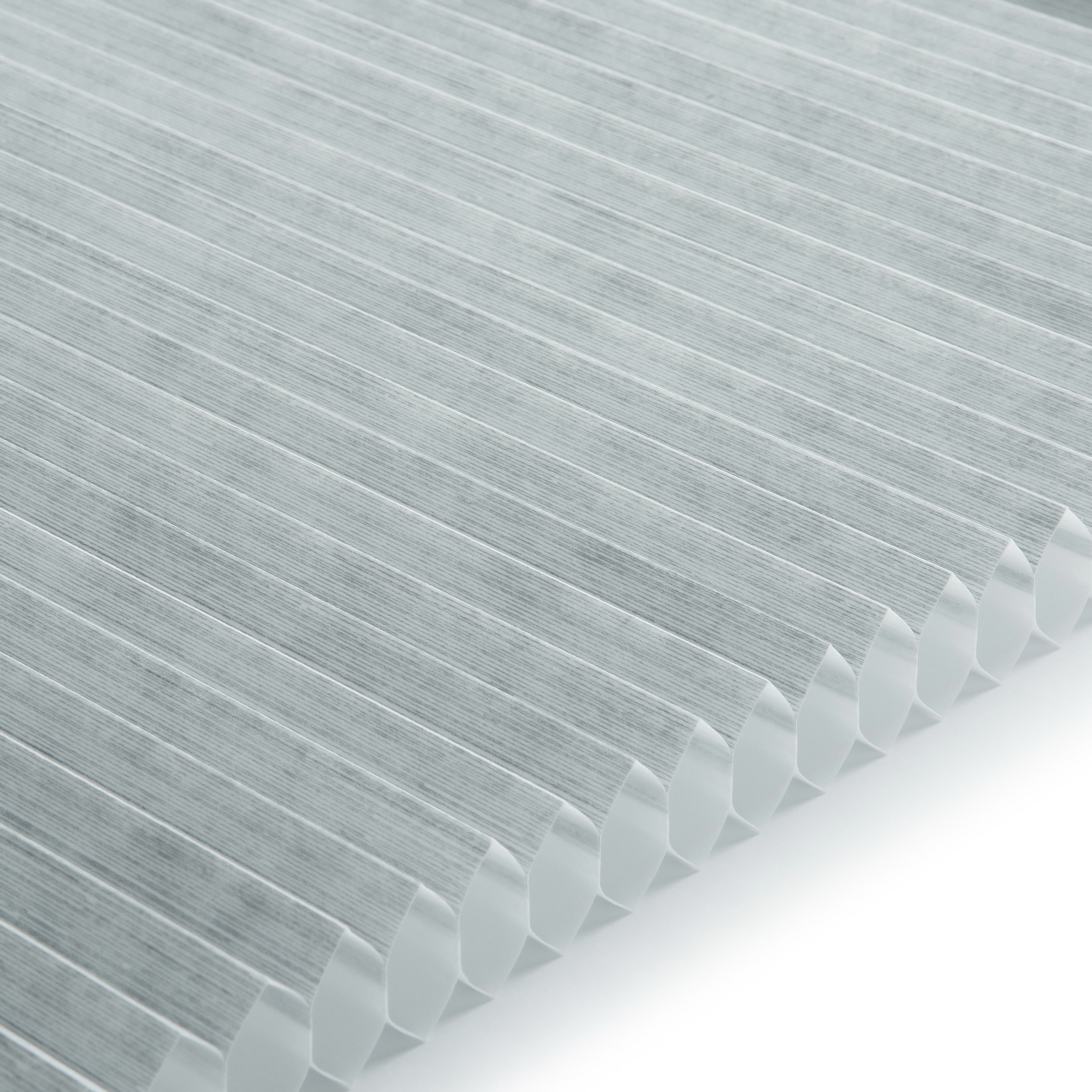 Plissee Honeycomb Comfort Collection eco grau / weiß 0-3775 DU