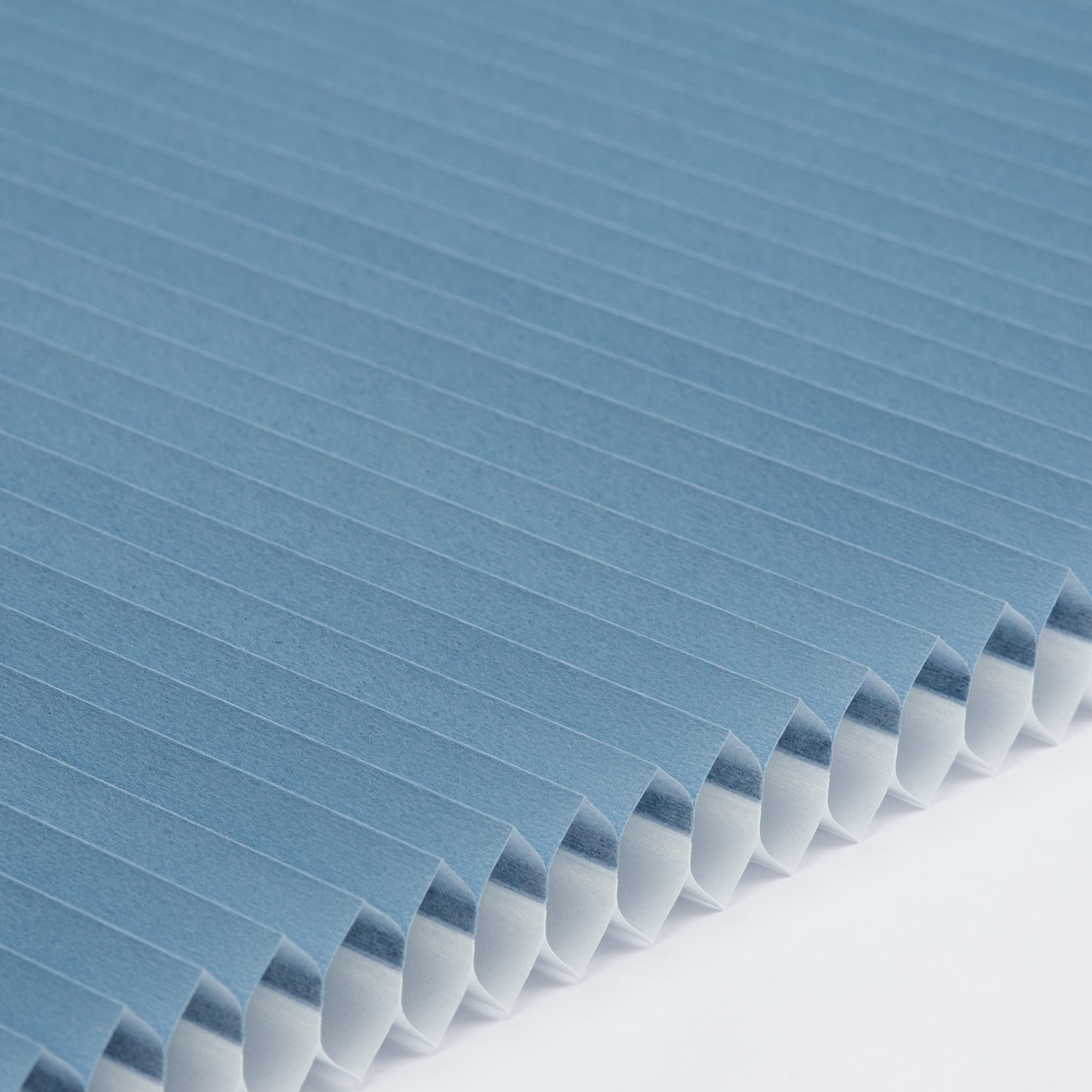 Plissee Honeycomb halbtransparent Standard Collection Hellblau 0-2847 DU