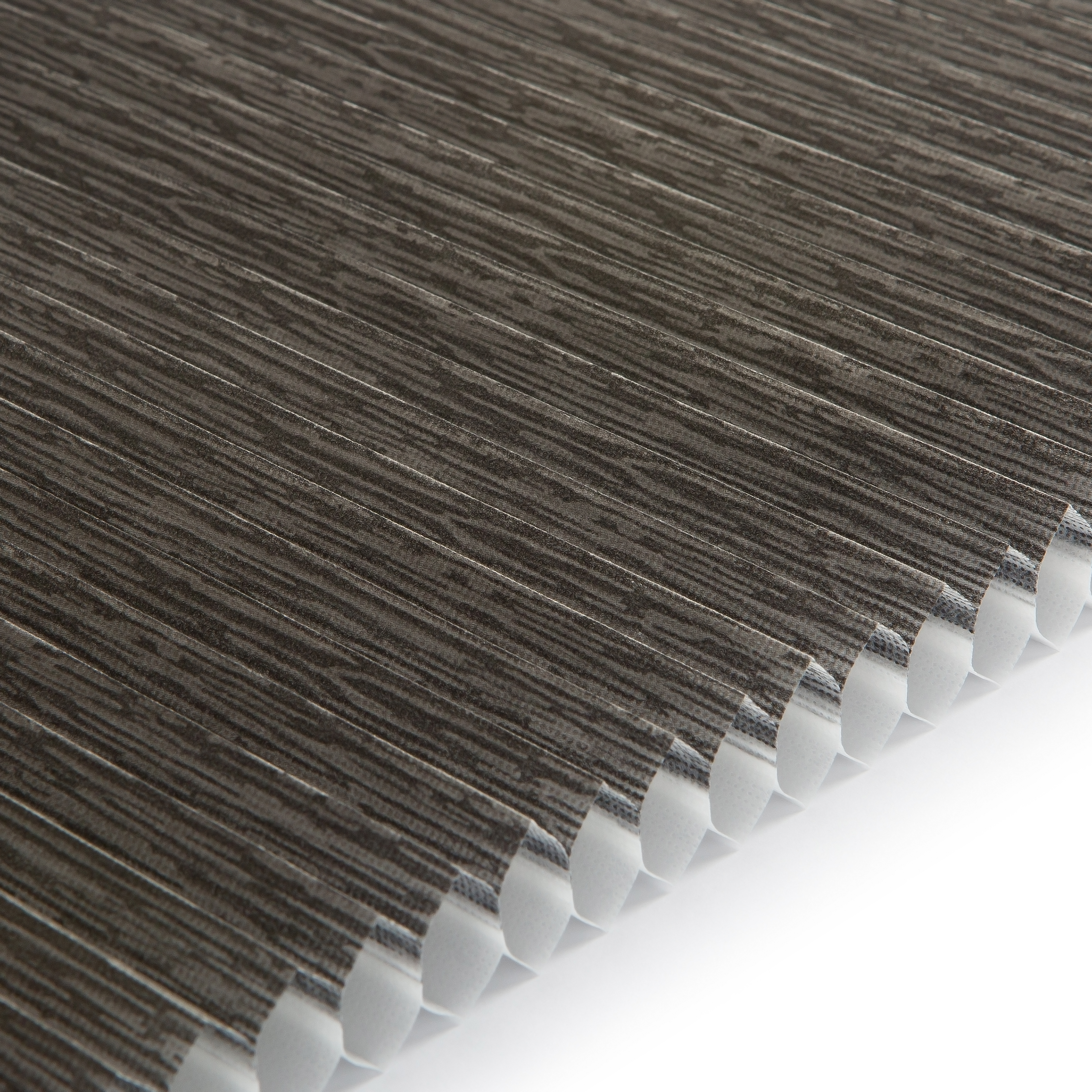 Plissee Honeycomb Premium Collection halbtransparent grau / schwarz 2-2937 DU