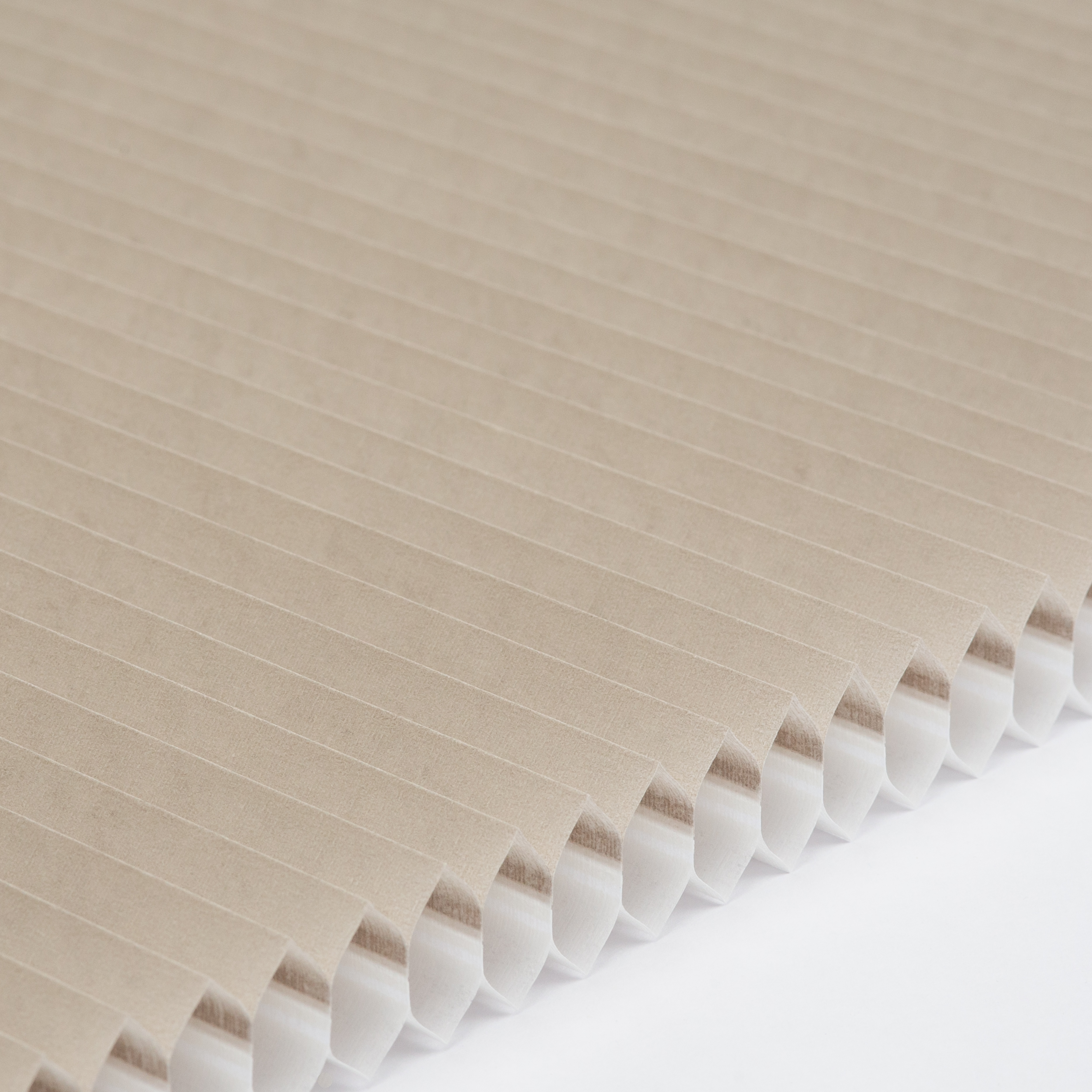 Plissee Honeycomb Komfort Collection halbtransparent Beige mit Feinstruktur 1-2952 DU