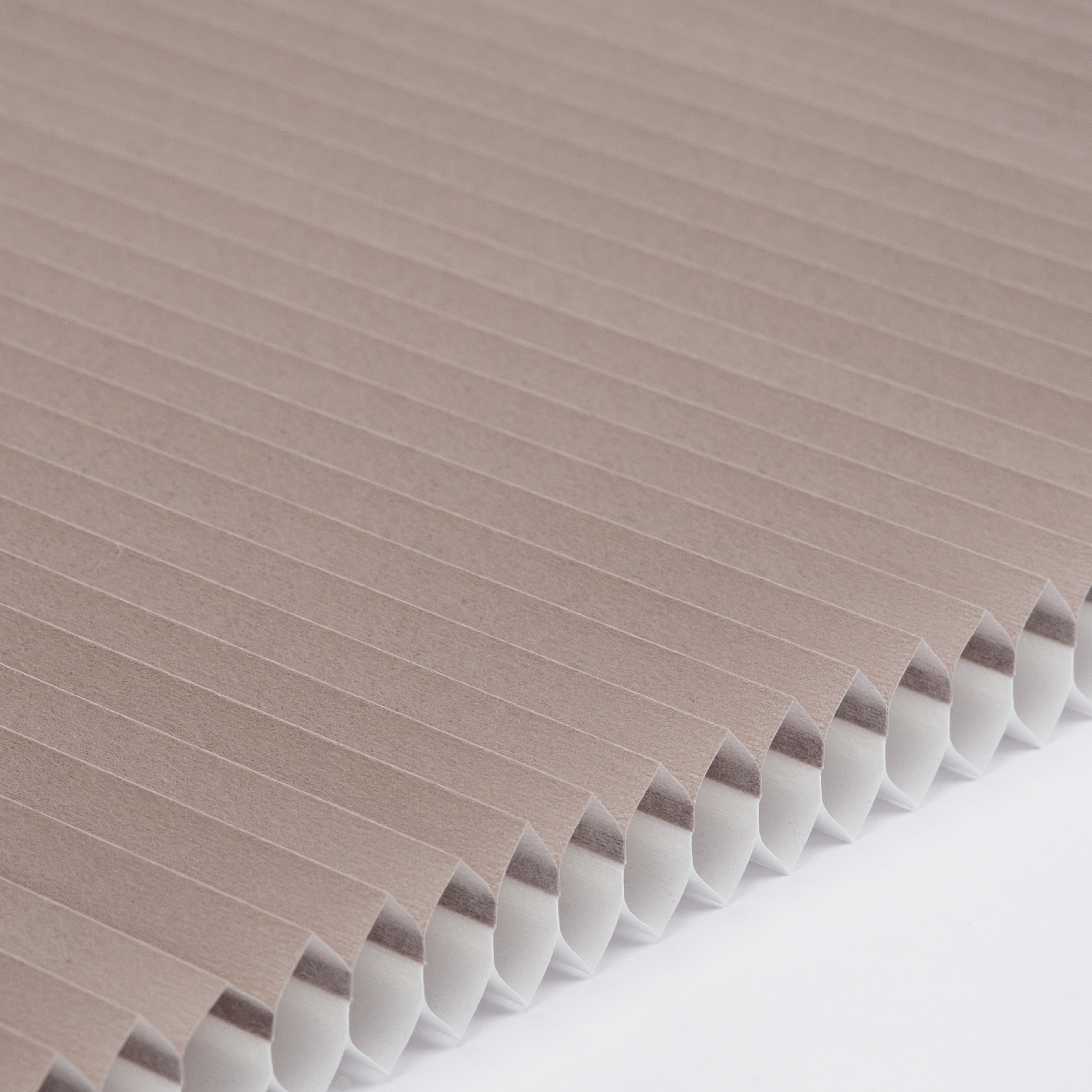 Plissee Honeycomb halbtransparent Standard Collection Warmgrau 0-2843 DU