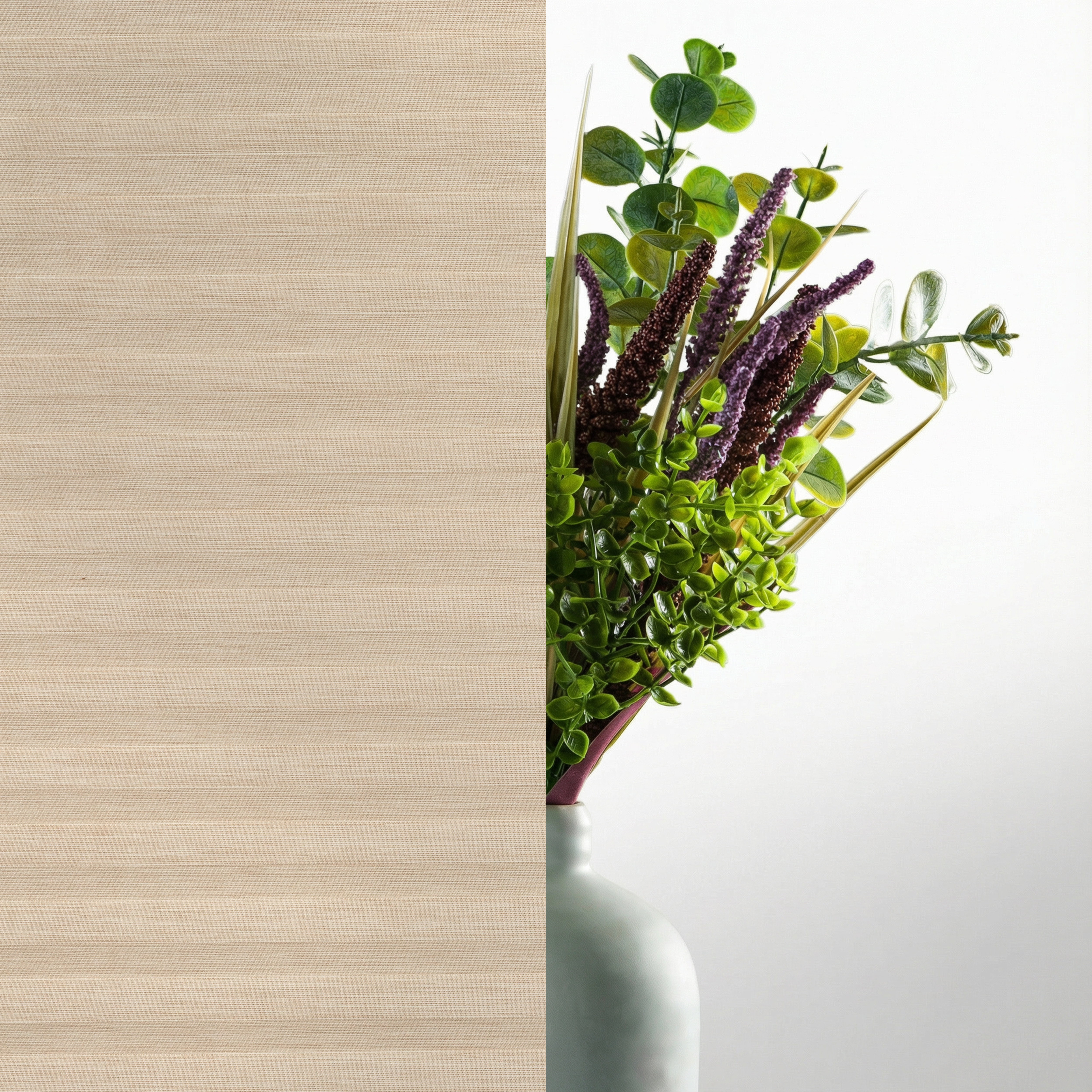 Plissee 16mm für Schiebetüren Premuim Collection halbtransparent Beige / Braun