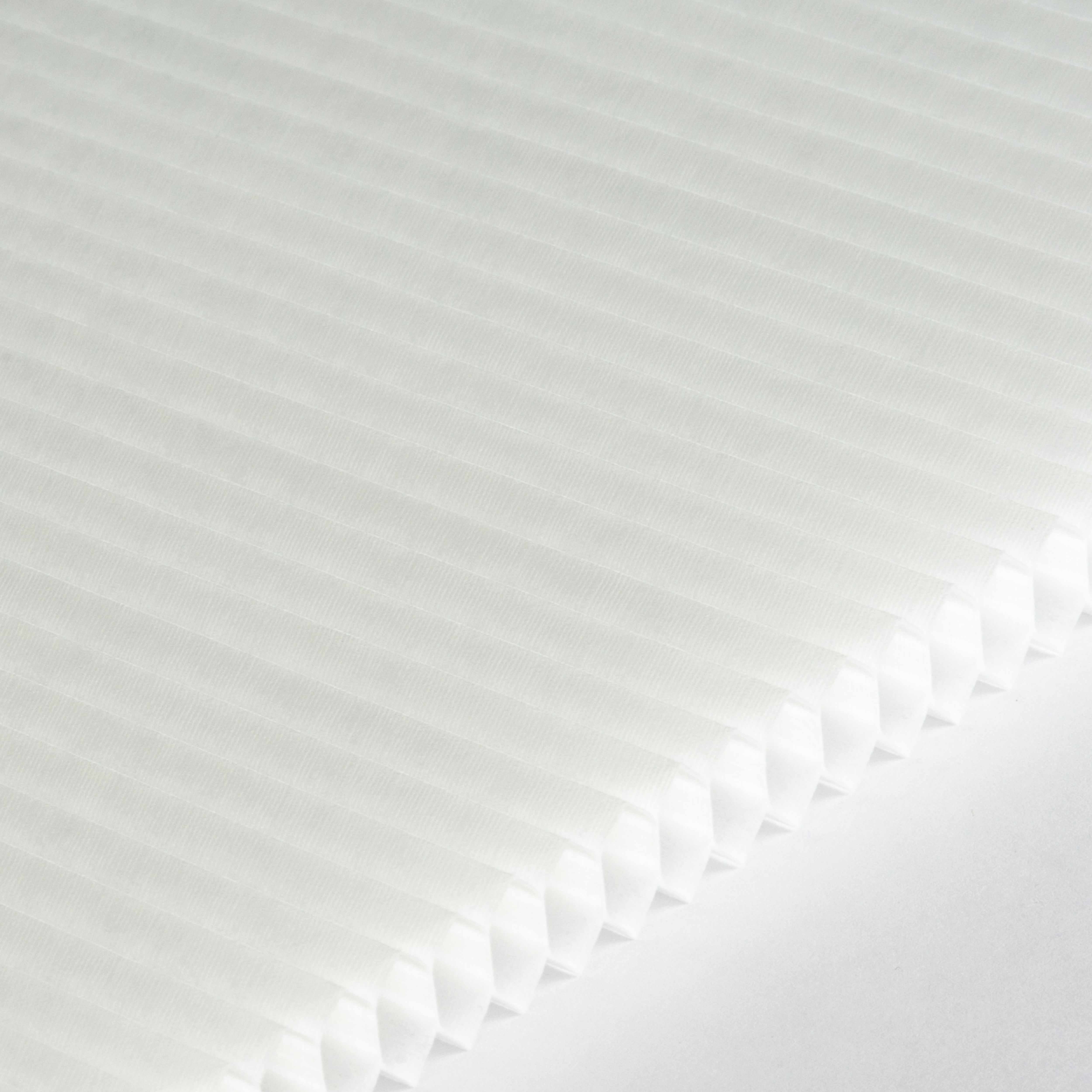 Plissee 16mm für Schiebetüren Honeycomb Comfort Collection halbtransparent weiß