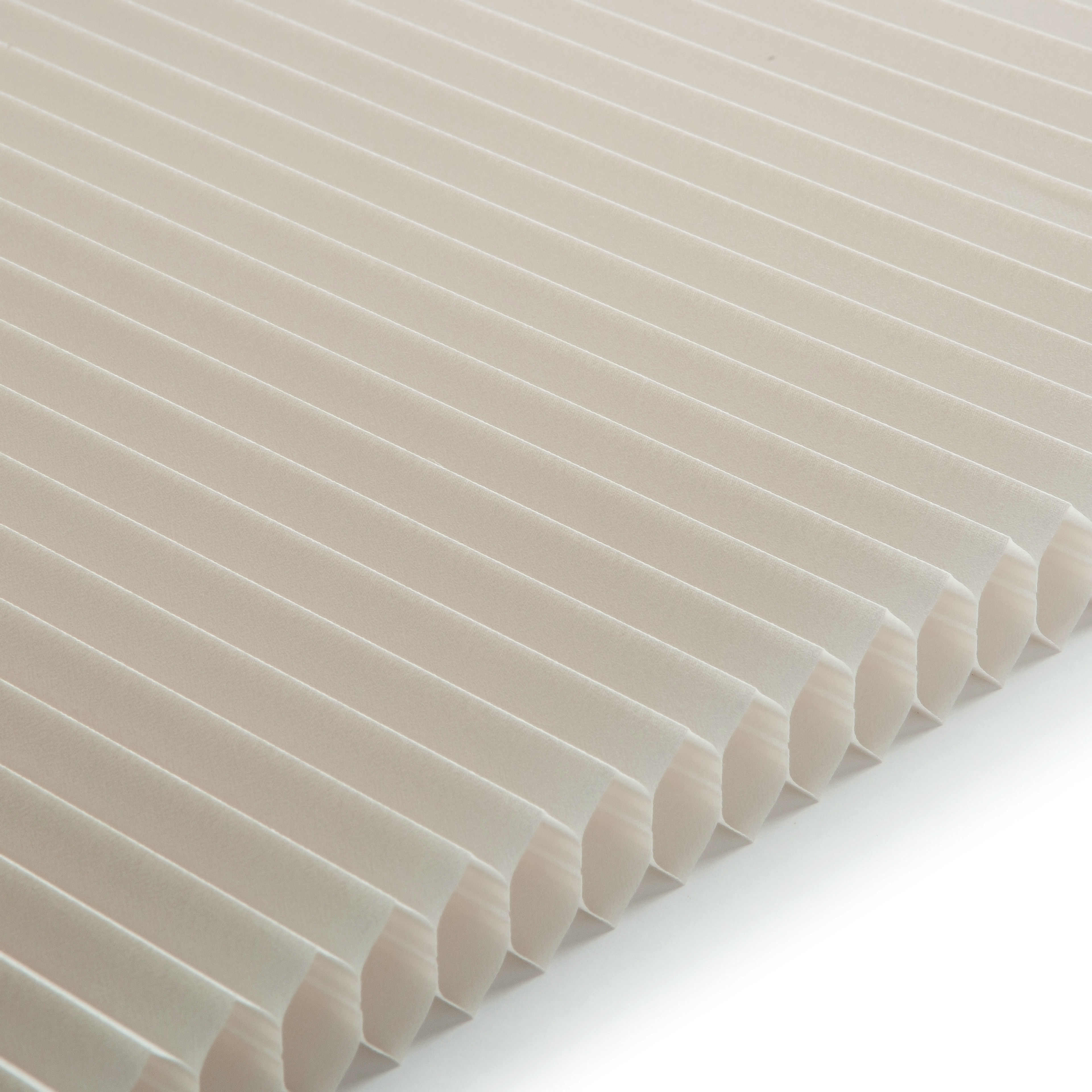 Plissee Honeycomb Luxury Collection vierteltransparent Weiß-Creme 3-3651 DU