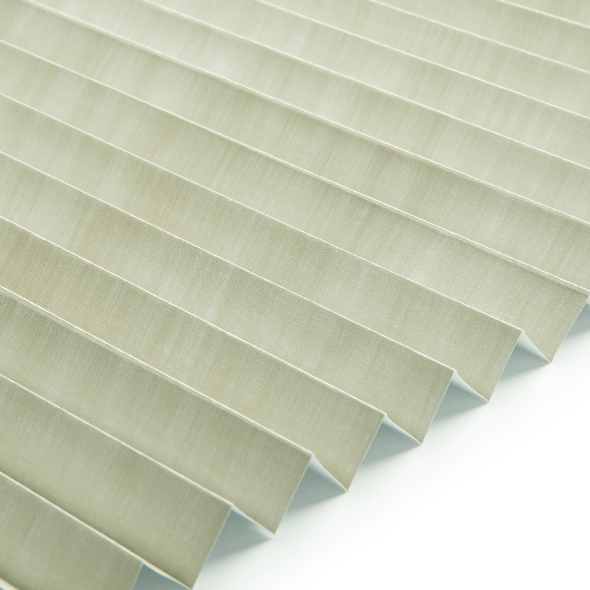 Plissee Premium Collection verdunkelnd / blickdicht Creme mit Melange-Optik 2-2086
