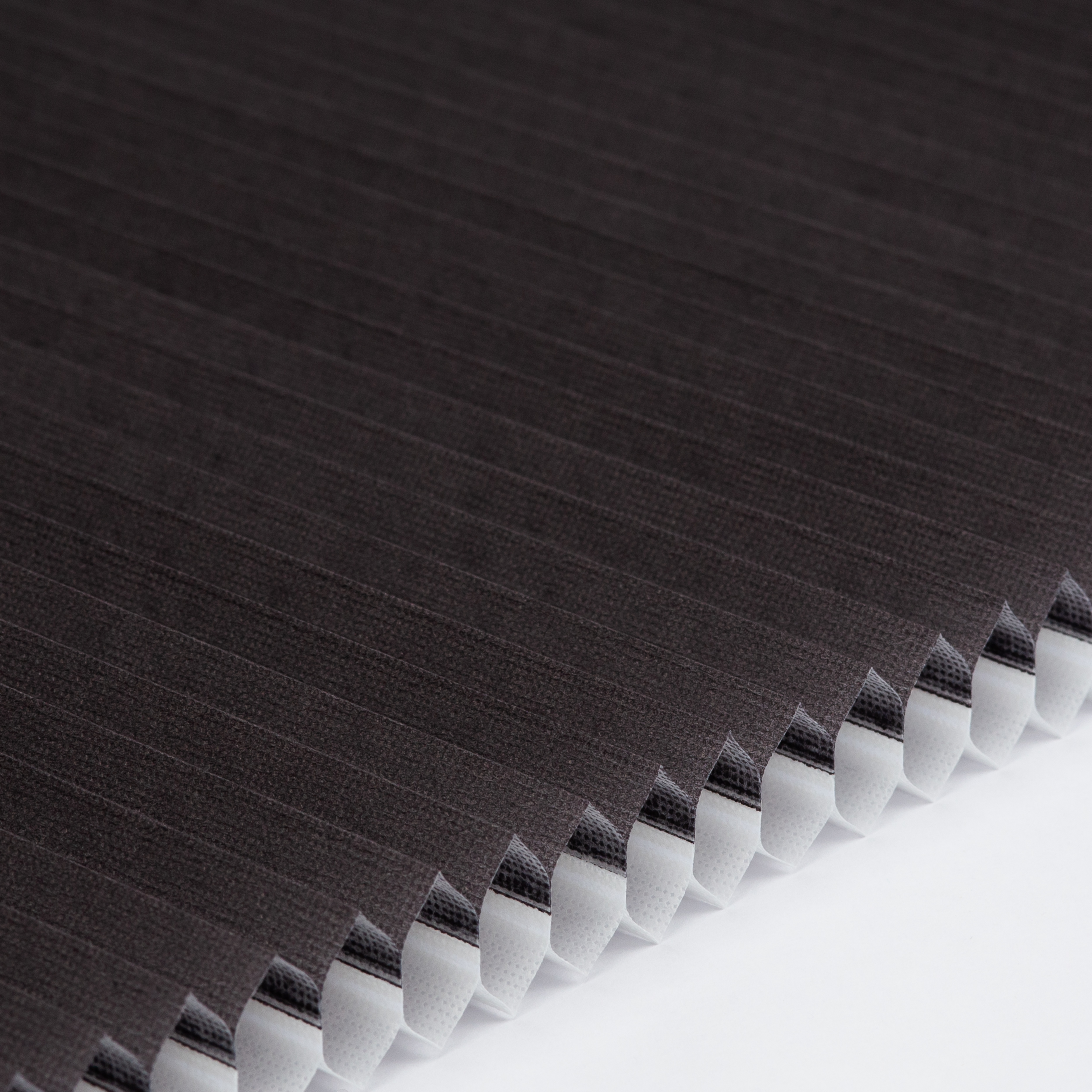 Plissee Honeycomb halbtransparent Standard Collection Mittelschwarz 0-2927 DU