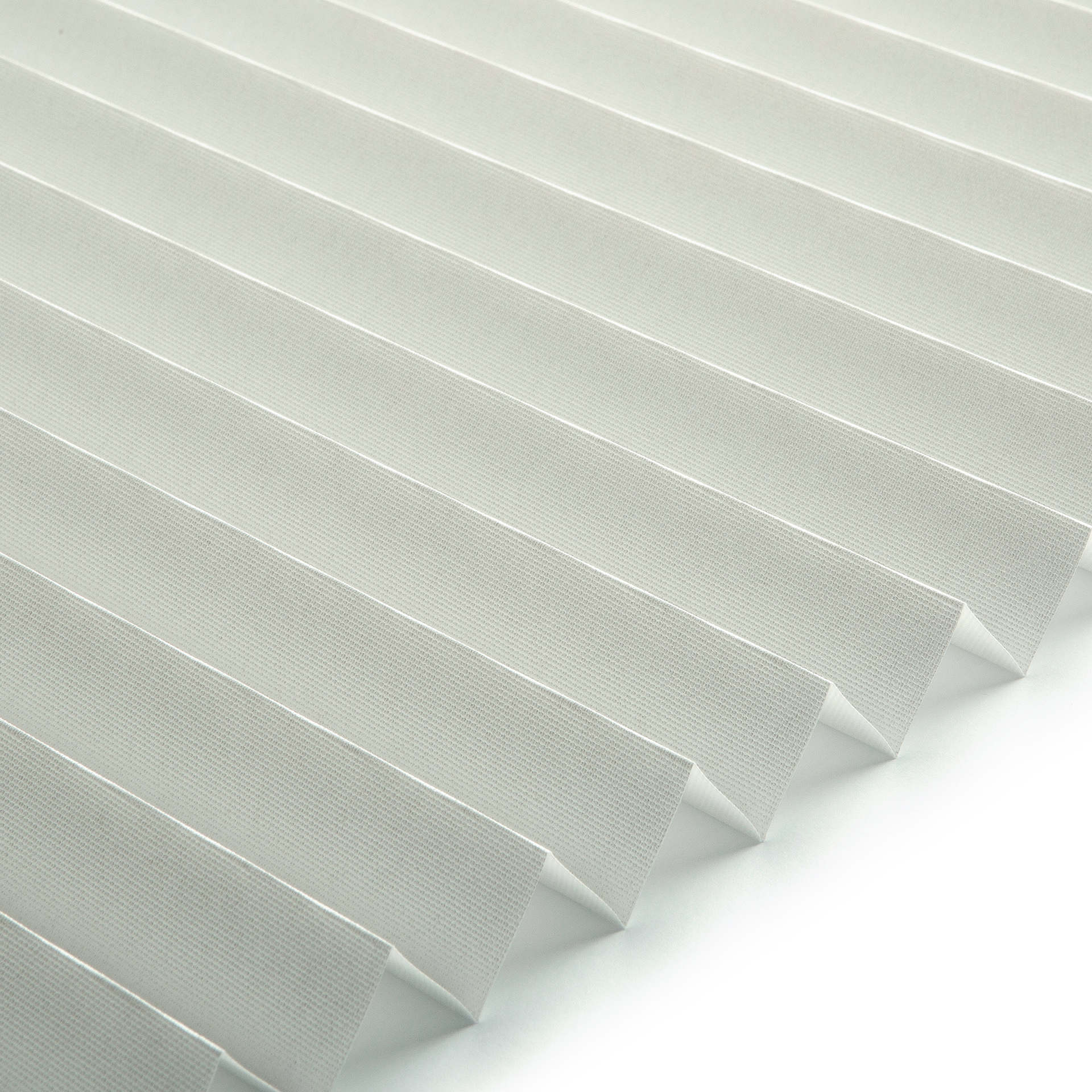 Plissee Standard Collection vierteltransparent weiß / creme 0-0260