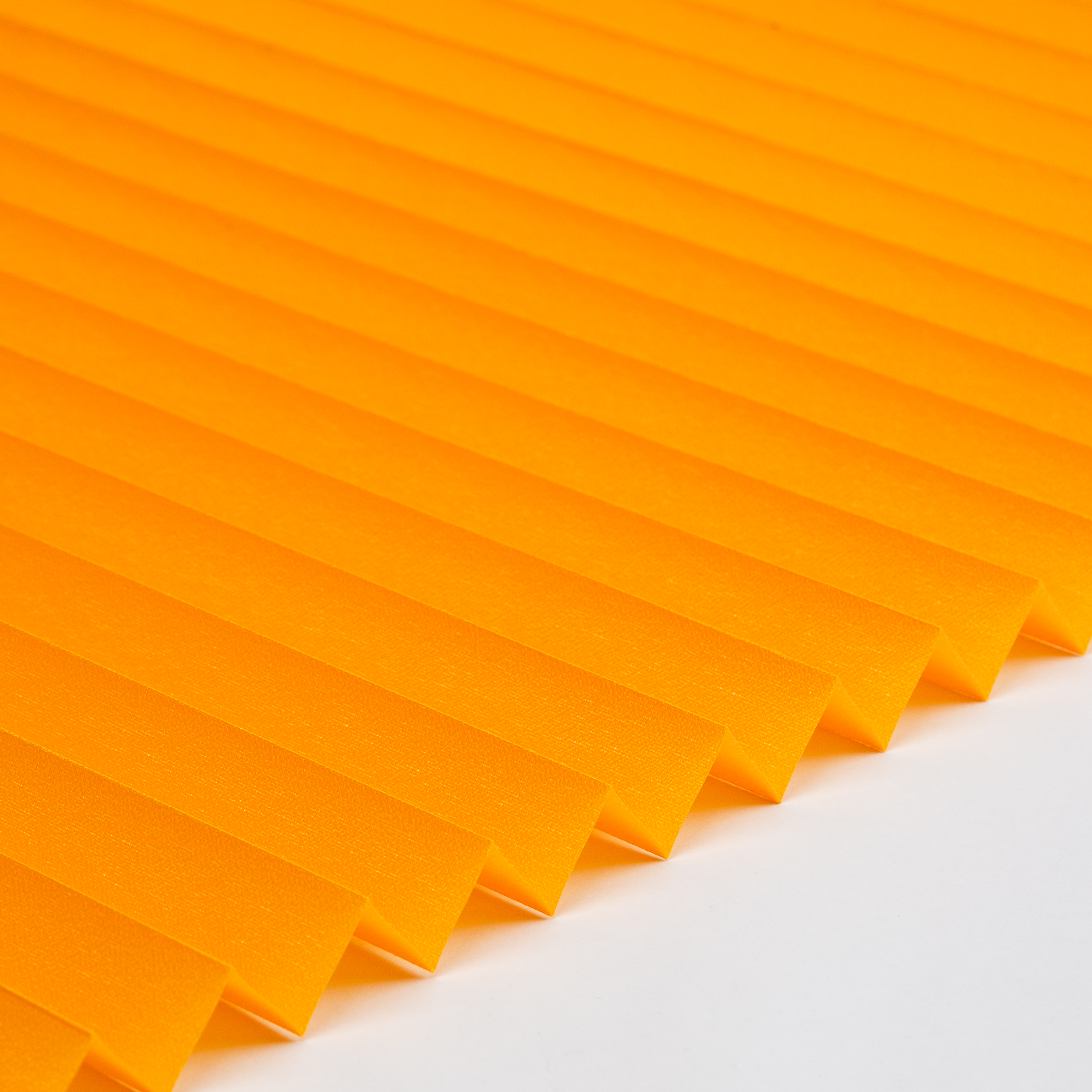 Plissee Standard Collection Halbtransparent Gelb / Orange mit Reflektionsbeschichtung | Schwer entflammbar B1 0-0211 PL