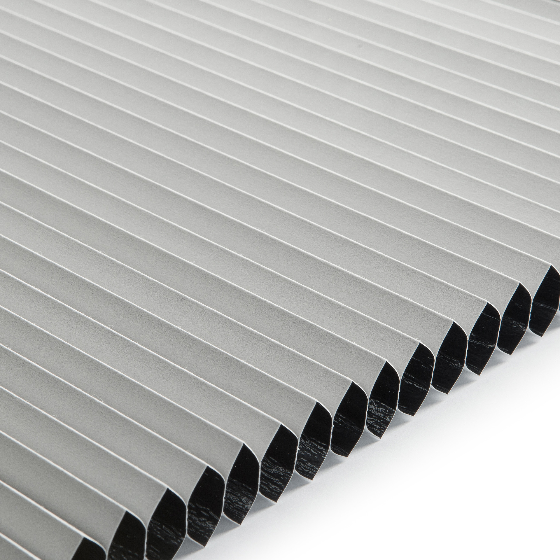 Plissee Honeycomb Komfort Collection Blickdicht lichtgrau mit Reflektionsbeschichtung 1-2821 DU