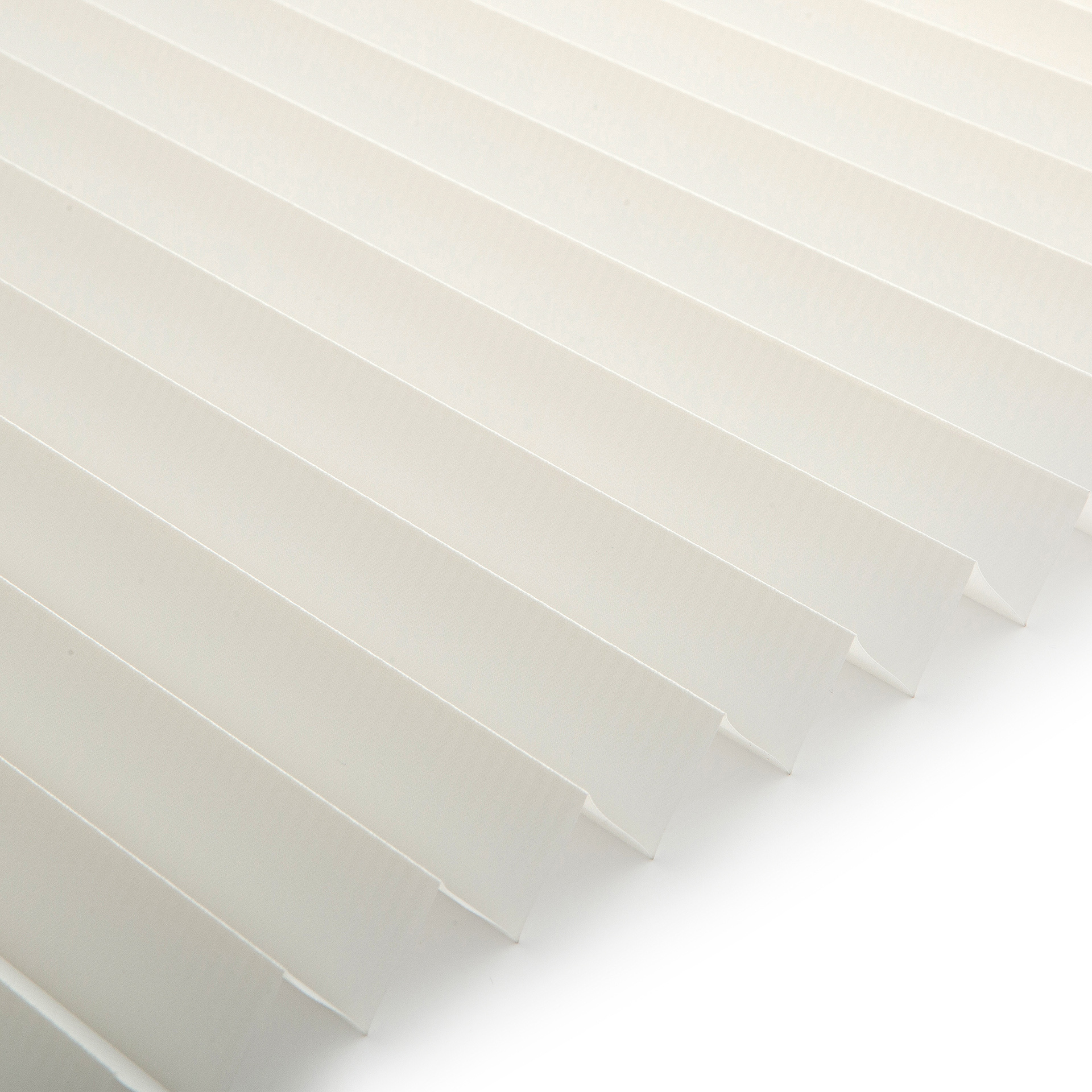 Plissee Komfort Collection weiß / creme vierteltransparent mit Reflektionsbeschichtung 1-1093