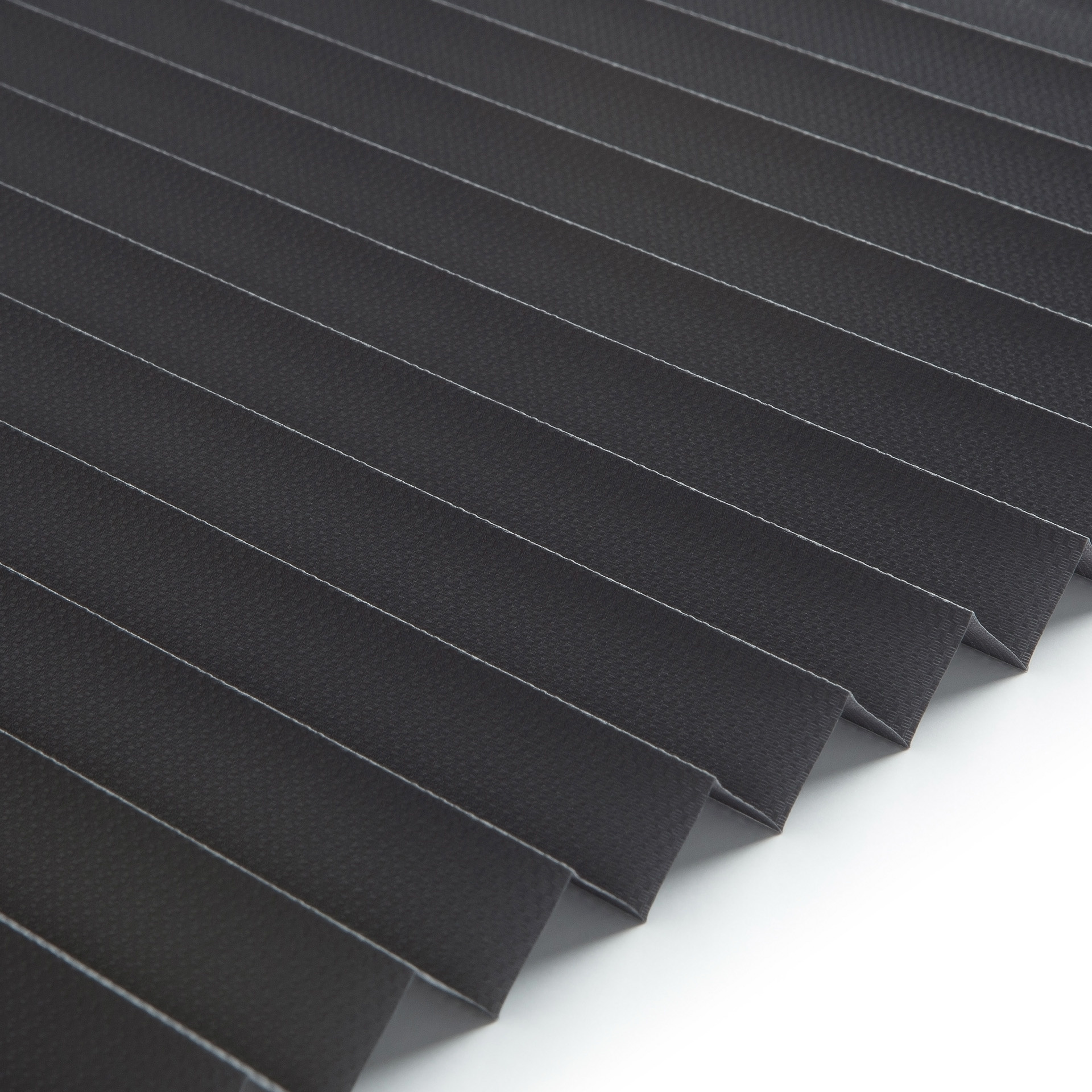 Plissee Standard Collection eco halbtransparent anthrazit / schwarz 0-0314