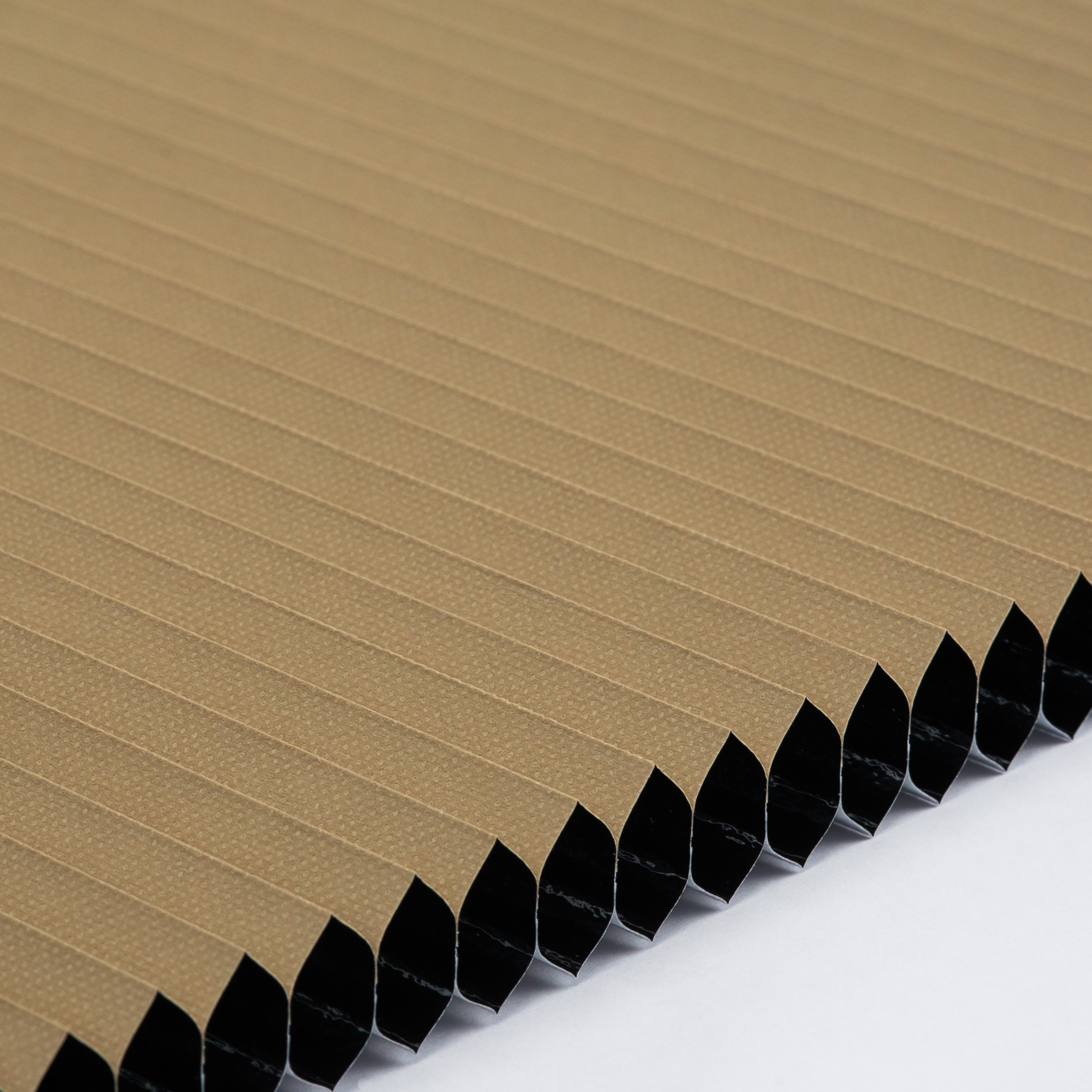 Plissee Honeycomb Blackout Komfort Collection Senfkornbeige  – Verdunkelnd & blickdicht mit Reflektionsbeschichtung 1-2890 DU
