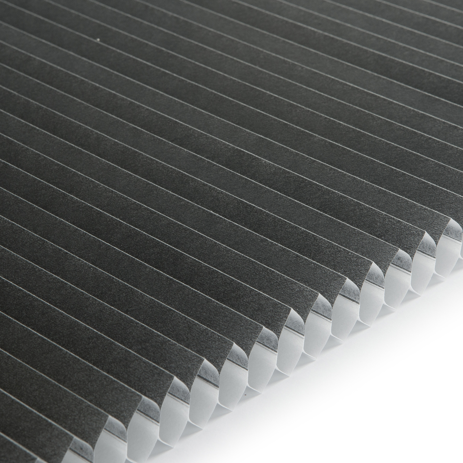 Plissee Honeycomb Standard Collection Onyxschwarz halbtransparent 0-2812 DU