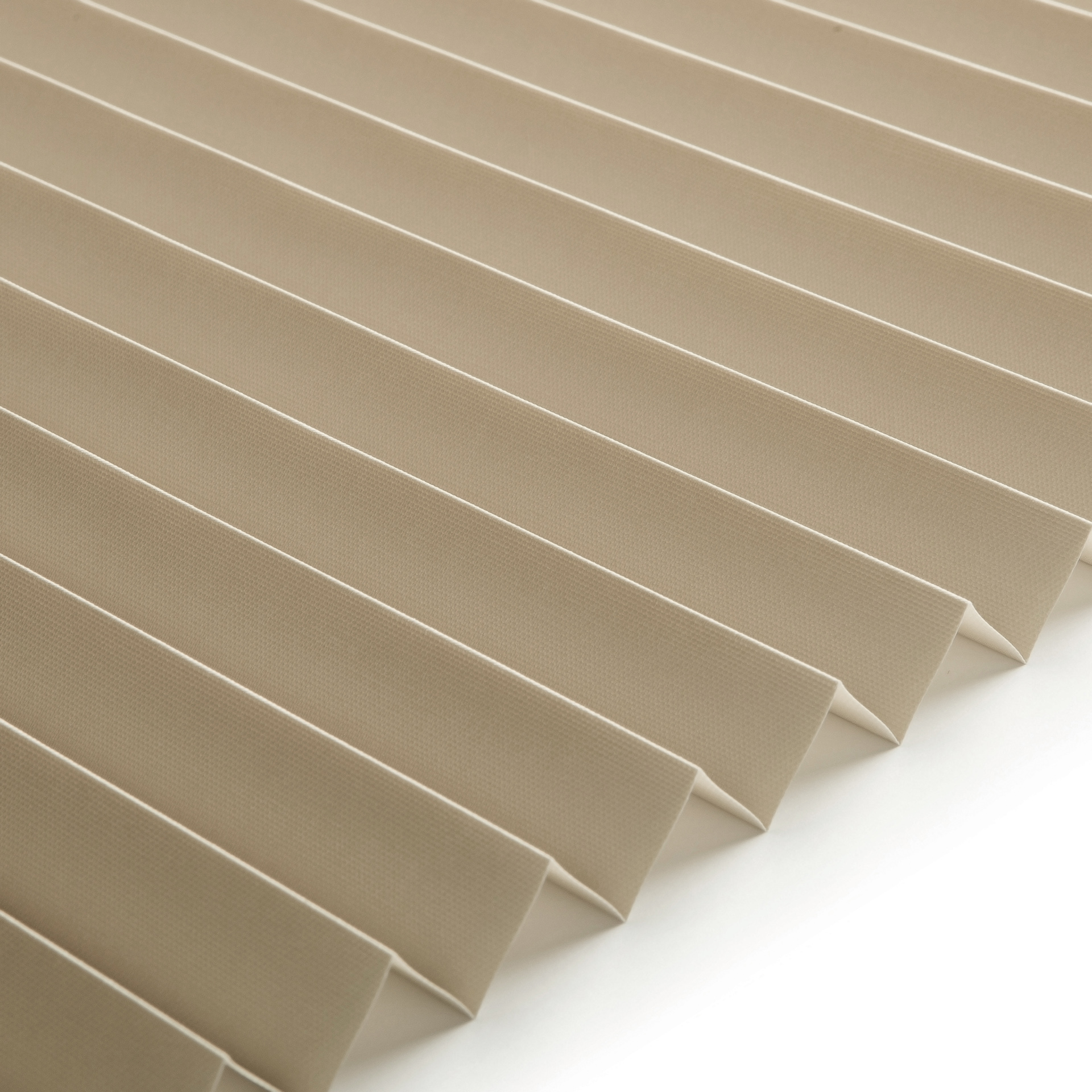 Plissee Standard Collection vierteltransparent beige / braun  0-0263